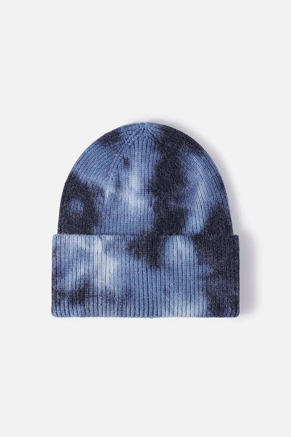 Tie-Dye Cuffed Rib-Knit Beanie Hat - Trendsi - Flyclothing LLC