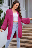 Open Front Longline Cardigan - Trendsi - Flyclothing LLC