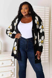 Double Take Floral Button Down Longline Cardigan - Trendsi - Flyclothing LLC