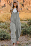 Double Take V-Neck Sleeveless Jumpsuit with Pocket - Trendsi - Flyclothing LLC