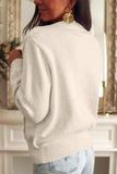 Round Neck Long Sleeve Cardigan - Trendsi - Flyclothing LLC
