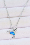 Opal Bird 925 Sterling Silver Necklace - Trendsi - Flyclothing LLC