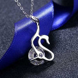 2 Carat Moissanite 925 Sterling Silver Necklace - Trendsi - Flyclothing LLC