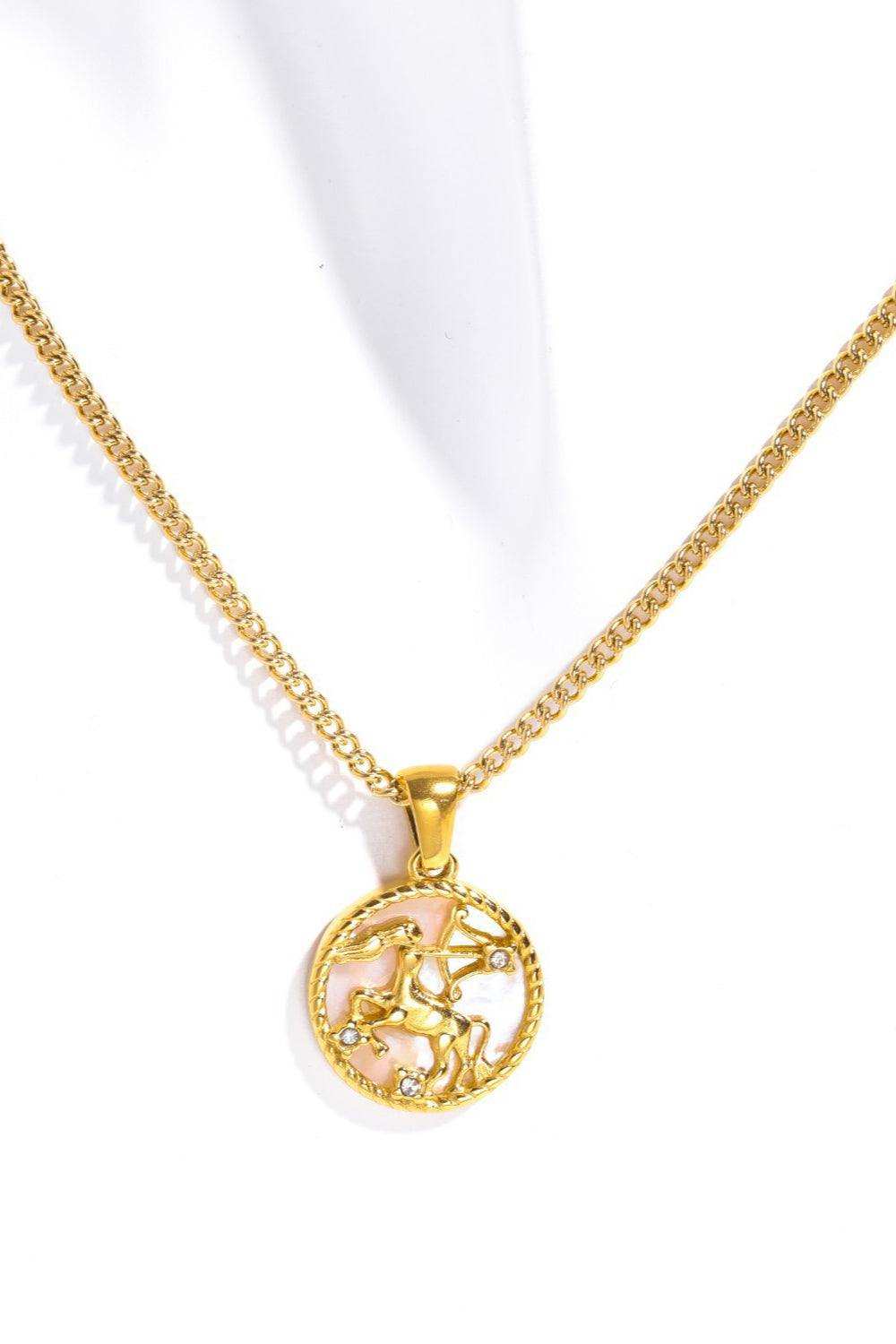 Constellation Pendant Stainless Steel Necklace - Trendsi - Flyclothing LLC