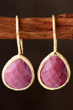 Handmade Natural Stone Teardrop Earrings - Trendsi - Flyclothing LLC