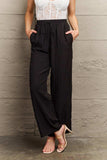Tie Waist Long Pants - Trendsi - Flyclothing LLC