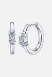 Moissanite 925 Sterling Silver Huggie Earrings - Trendsi - Flyclothing LLC