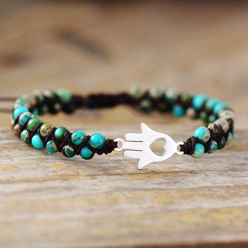 Turquoise Beaded Bracelet - Trendsi - Flyclothing LLC