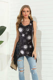 Printed Scoop Neck Strappy Tank - Trendsi - Flyclothing LLC