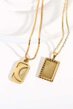 Stainless Steel 18K Gold-Plated Necklace - Trendsi - Flyclothing LLC