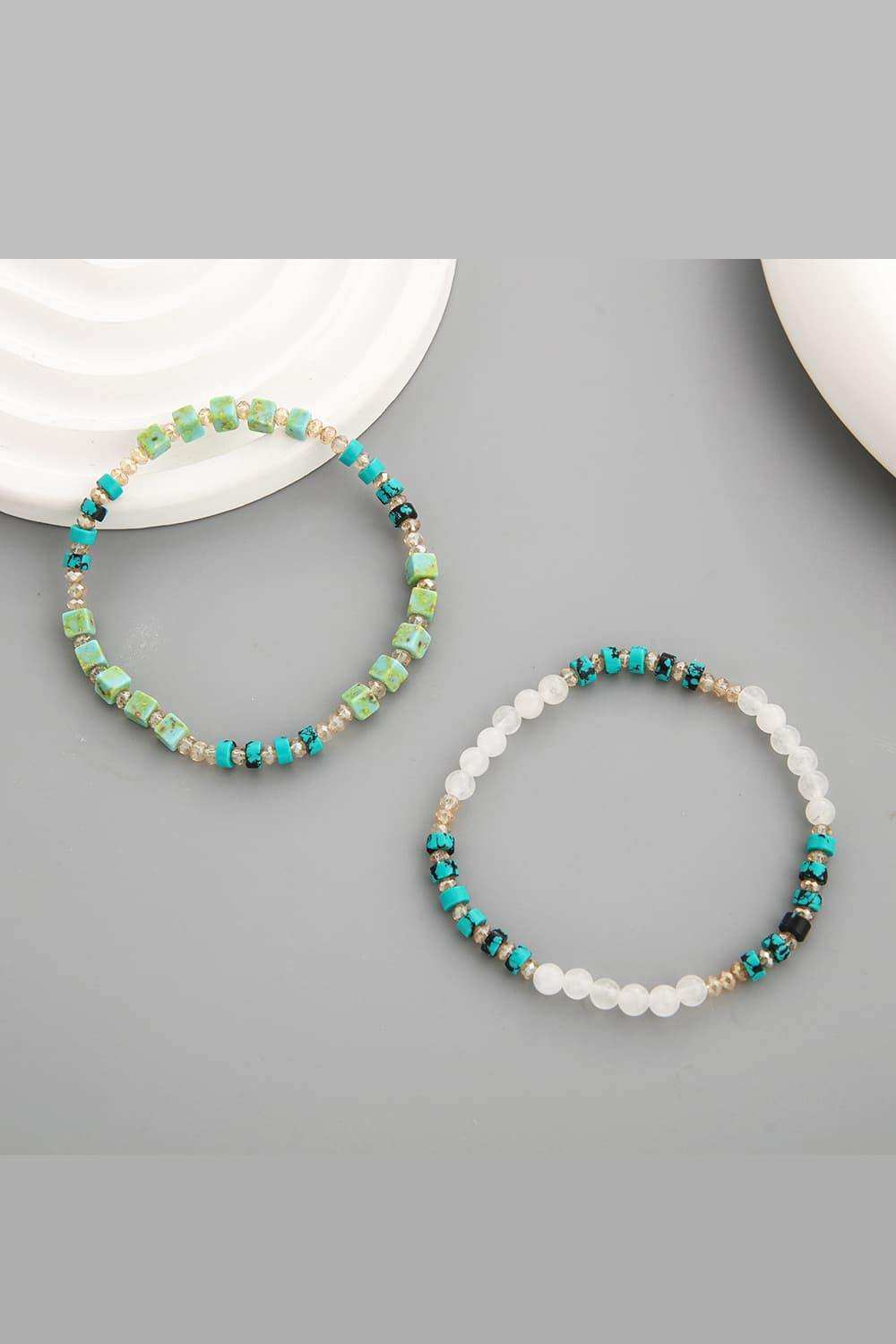 Crystal & Natural Stone Bracelet - Trendsi - Flyclothing LLC