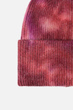 Tie-Dye Cuffed Rib-Knit Beanie Hat - Trendsi - Flyclothing LLC