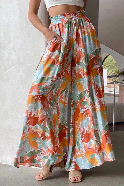 Tied Wide Leg Pants - Trendsi - Flyclothing LLC