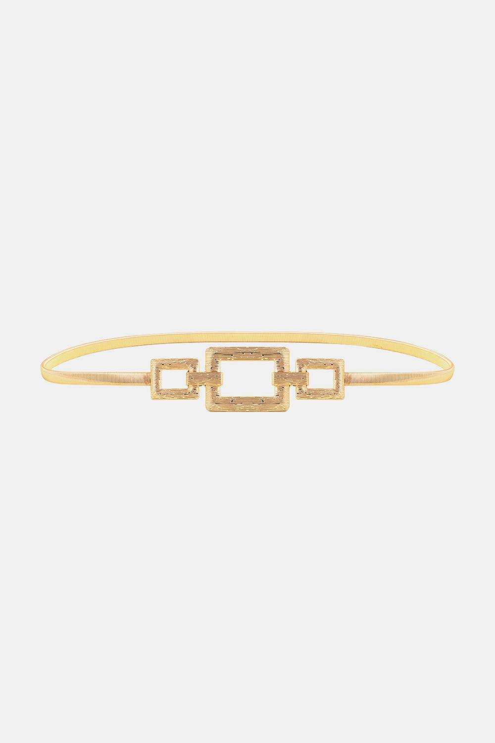 Square Shape Zinc Alloy Buckle Iron Belt - Trendsi - Flyclothing LLC