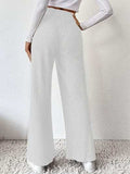 Ribbed High Waist Pants - Trendsi - Flyclothing LLC