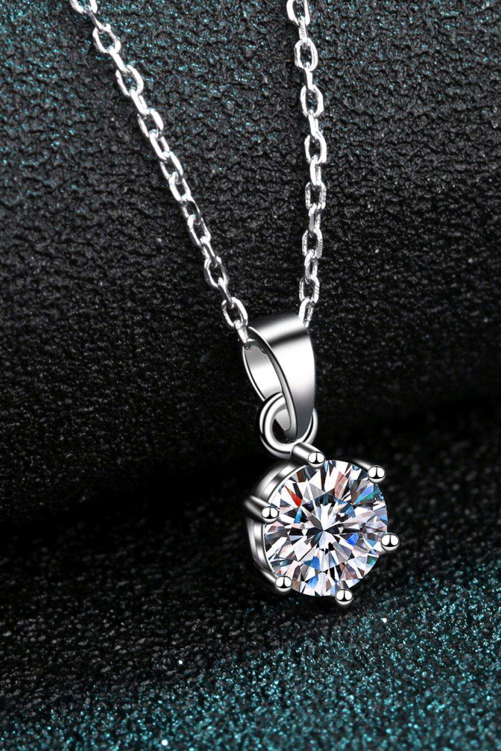 Get What You Need Moissanite Pendant Necklace - Trendsi - Flyclothing LLC