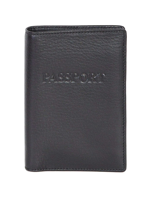 Scully BLACK PASSPORT CASE - Scully Leather - Flyclothing LLC