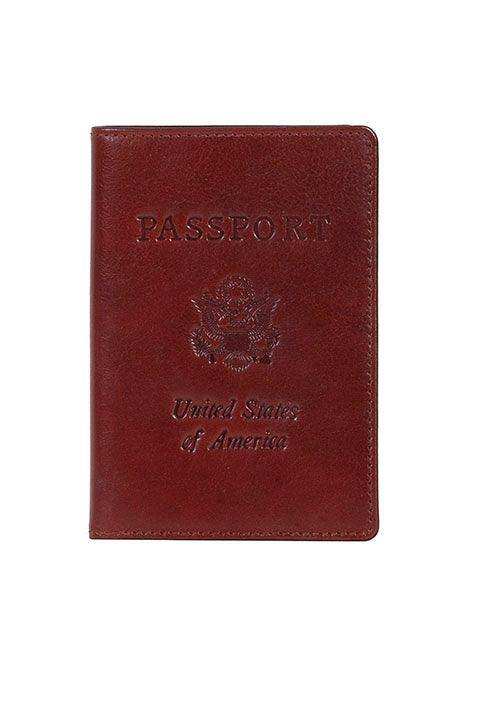 Scully MAHOGANY PASSPORT COVER - Scully Leather - Flyclothing LLC