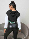 1987 Graphic Cropped Hoodie - Trendsi - Flyclothing LLC