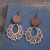 Geometric Cutout Dangle Earrings - Trendsi - Flyclothing LLC