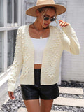 Open Front Long Sleeve Cardigan - Trendsi - Flyclothing LLC