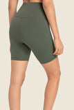 Seamless High-Rise Wide Waistband Biker Shorts - Trendsi - Flyclothing LLC