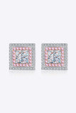Moissanite Square Stud Earrings - Trendsi - Flyclothing LLC