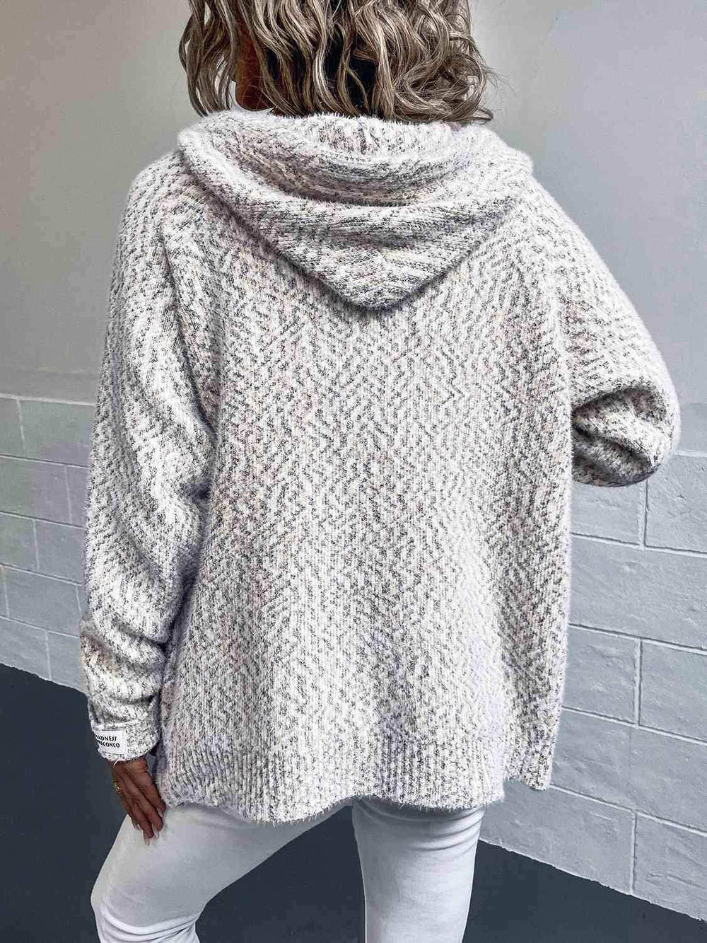 Zip-Up Hooded Sweater - Trendsi - Flyclothing LLC