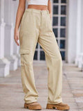 Straight Denim Cargo Pants - Trendsi - Flyclothing LLC