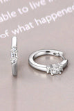 Moissanite 925 Sterling Silver Huggie Earrings - Trendsi - Flyclothing LLC