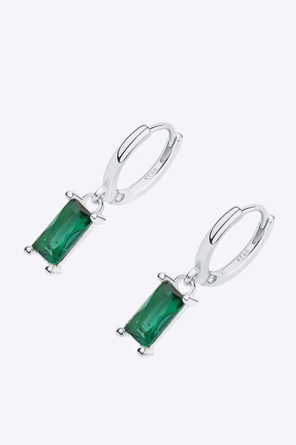 Retro 925 Sterling Silver Cubic Zirconia Drop Earrings - Trendsi - Flyclothing LLC