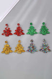 Christmas Tree Acrylic Earrings - Trendsi - Flyclothing LLC