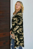 Printed Open Front Longline Cardigan - Trendsi - Flyclothing LLC