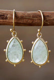 Natural Stone Teardrop Earrings - Trendsi - Flyclothing LLC