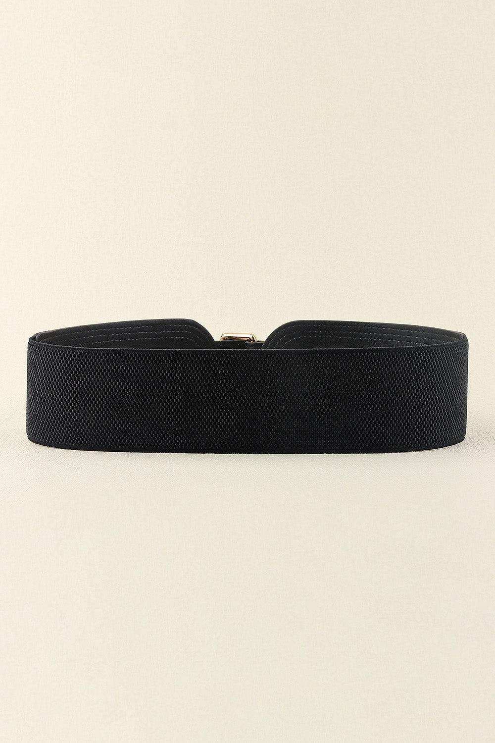 Elastic Wide PU Belt - Trendsi - Flyclothing LLC