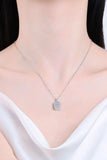 1 Carat Moissanite Geometric Pendant Chain Necklace - Trendsi - Flyclothing LLC
