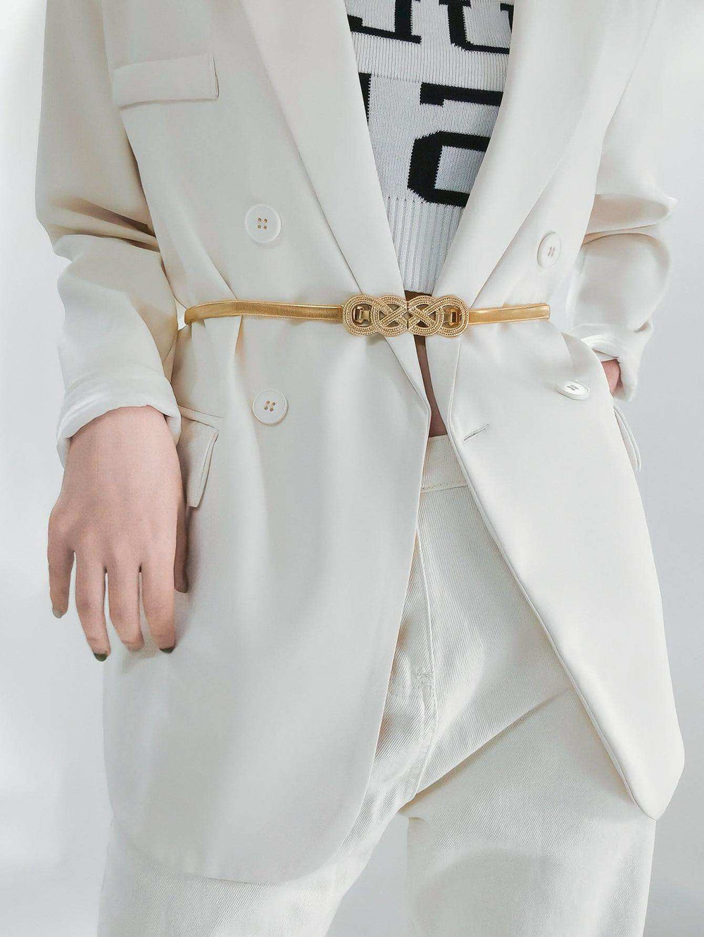 Knot Buckle Metal Belt - Trendsi - Flyclothing LLC