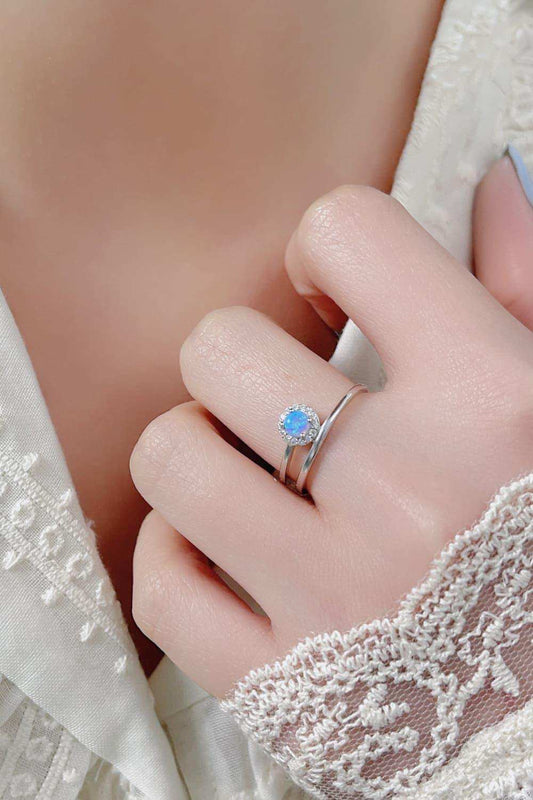 Opal Bypass Ring - Trendsi - Flyclothing LLC