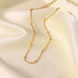 Stainless Steel Bead Anklet - Trendsi - Flyclothing LLC