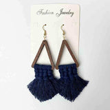 Tassel Detail Geometric Earrings - Trendsi - Flyclothing LLC
