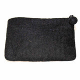 Hand Crafted Felt: White Cat Pouch - Global Groove Direct - Flyclothing LLC