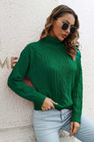 Turtleneck Long Sleeve Sweater - Trendsi - Flyclothing LLC