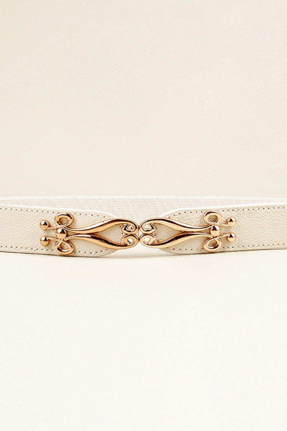 Alloy Buckle Elastic Belt - Trendsi - Flyclothing LLC
