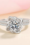 1 Carat Moissanite 925 Sterling Silver Ring - Trendsi - Flyclothing LLC