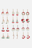 Christmas Theme Alloy Earrings - Trendsi - Flyclothing LLC