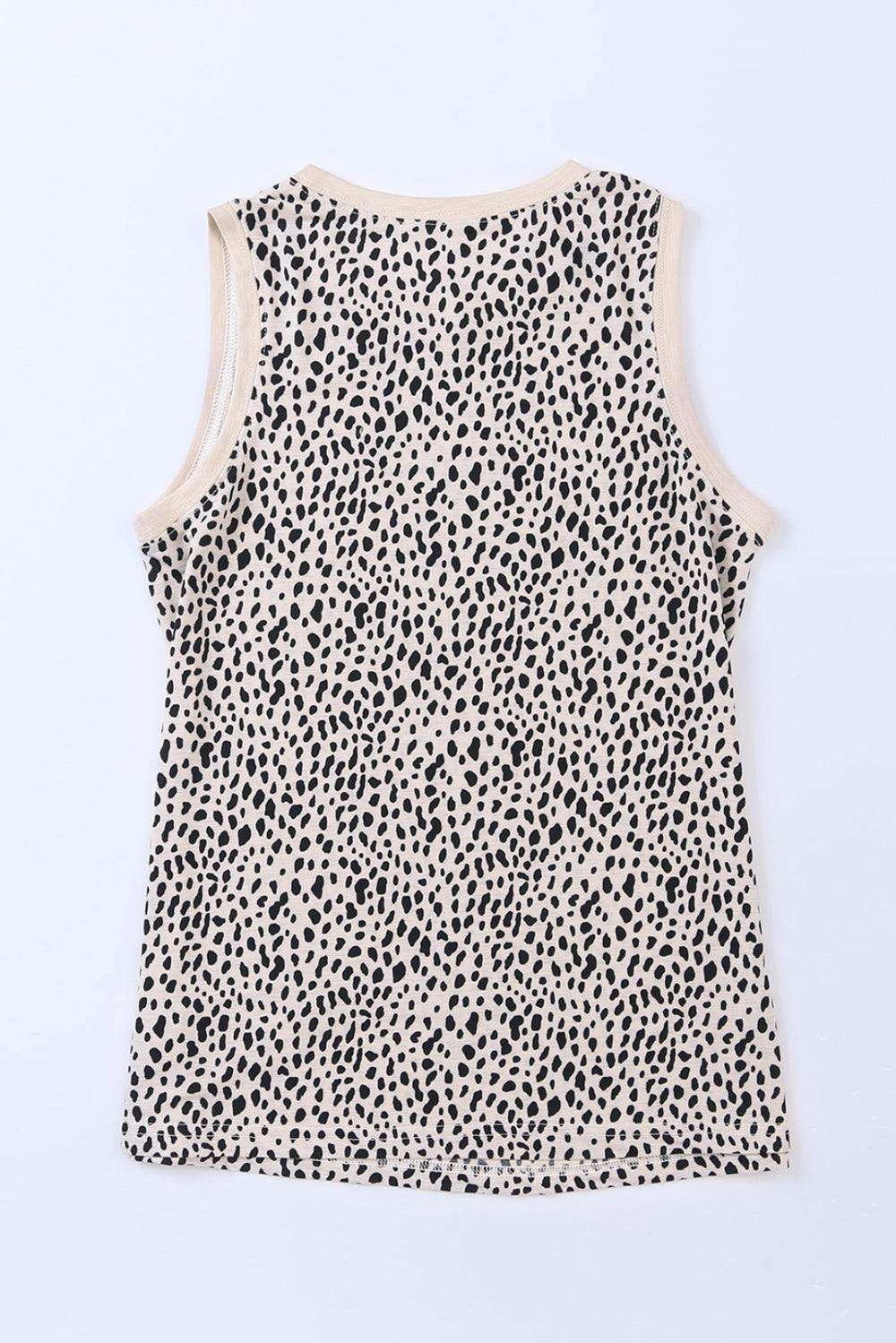 Printed Round Neck Tank - Trendsi - Flyclothing LLC