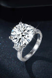 8.6 Carat Moissanite Platinum-Plated Ring - Trendsi - Flyclothing LLC