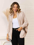 Open Front Cardigan with Pockets - Trendsi - Flyclothing LLC