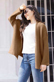Tied Open Front Long Sleeve Cardigan - Trendsi - Flyclothing LLC