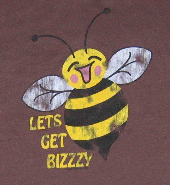 Let's Get Bizzy Flocked Tee - Anonymous - Flyclothing LLC